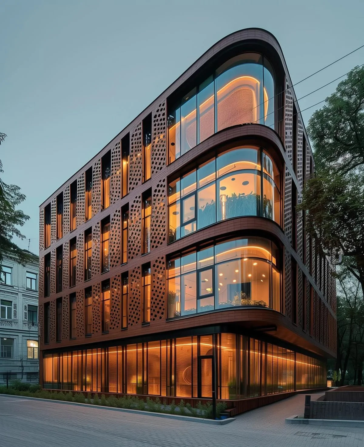 Architectural night view